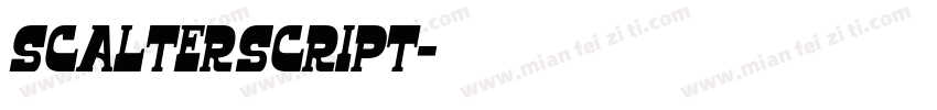 Scalter Script字体转换